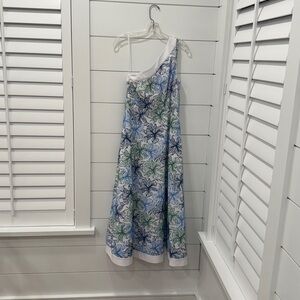 One of a kind, Finley, long Lani Hibiscus Embroidery Dress.